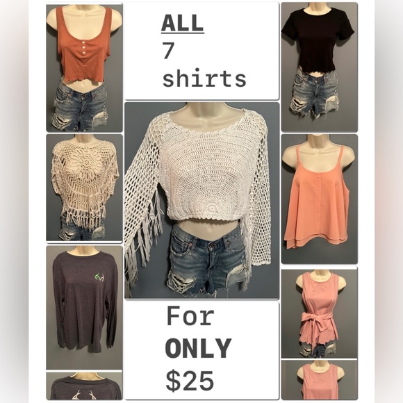 $25 for 7 shirts - Picture 1 of 1